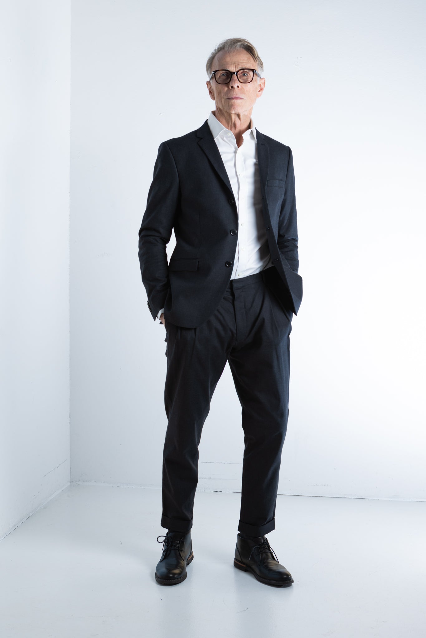 Peace cotton stretch structure trouser