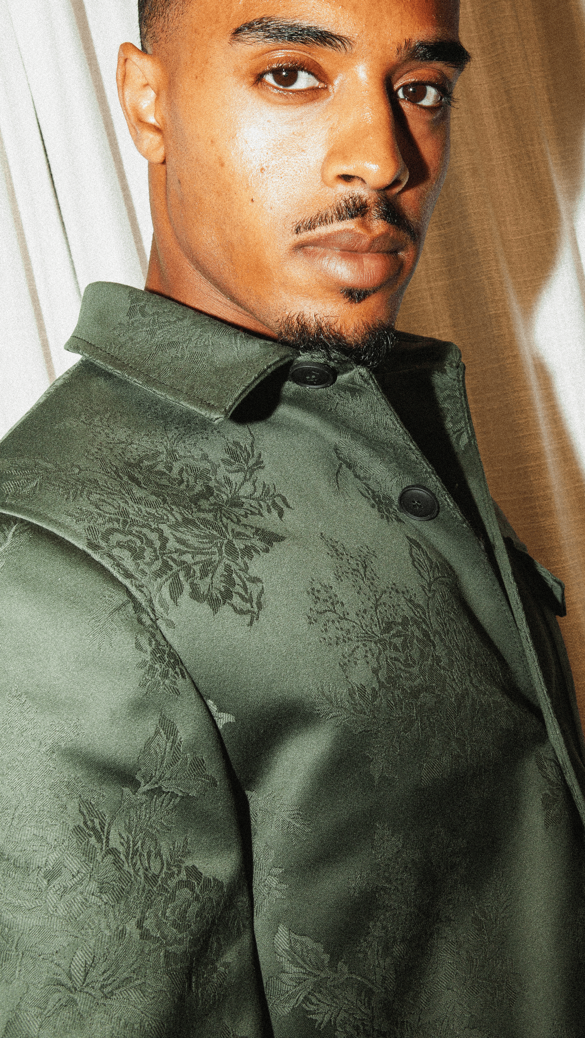 stone jacquard cotton jacket