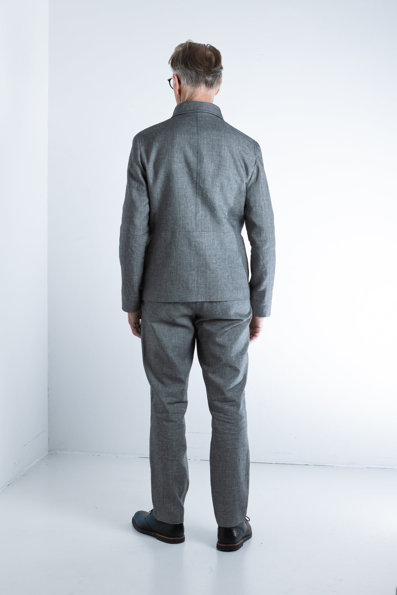 Stone cotton linen jacket