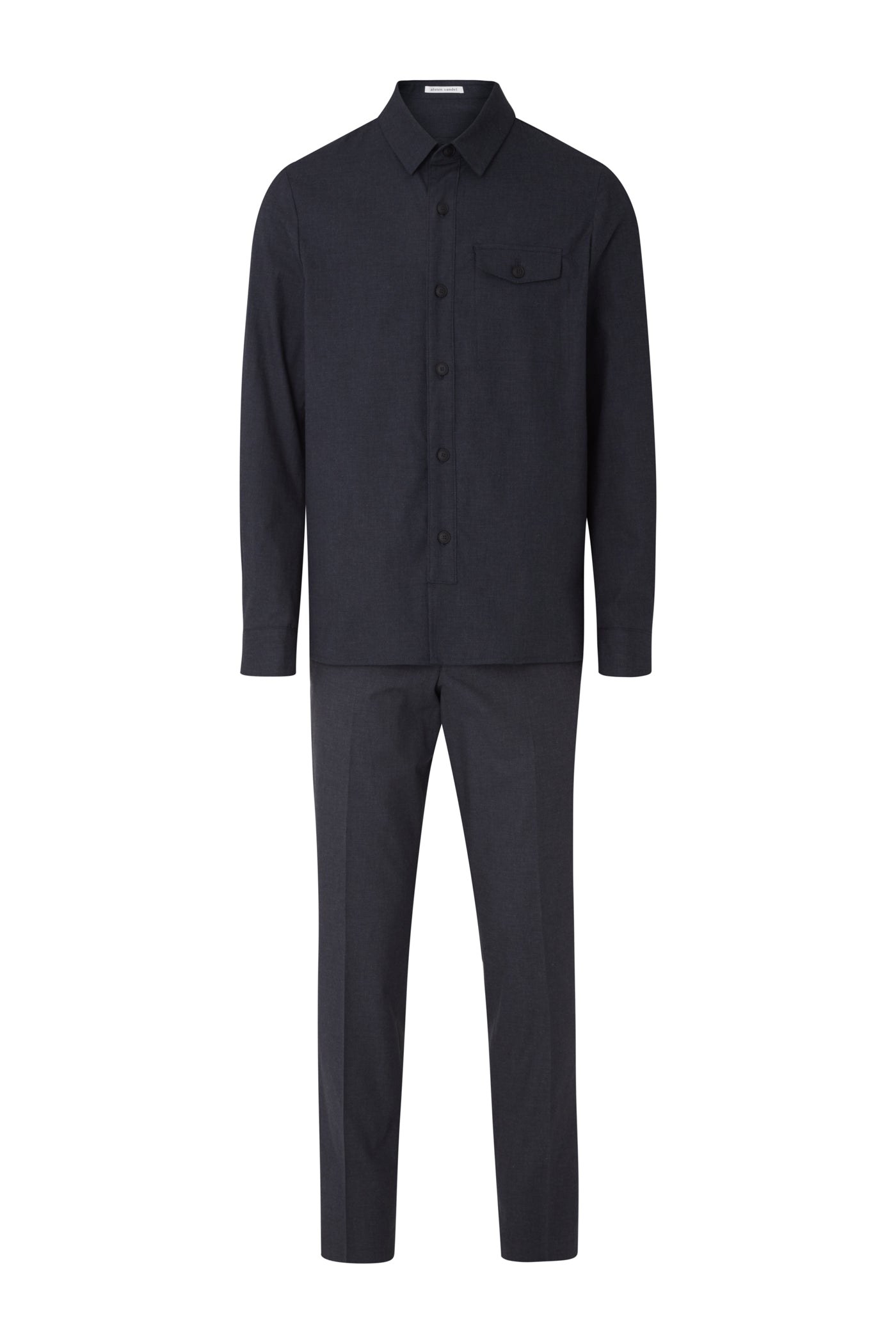 Bodie cotton stretch plain overshirt