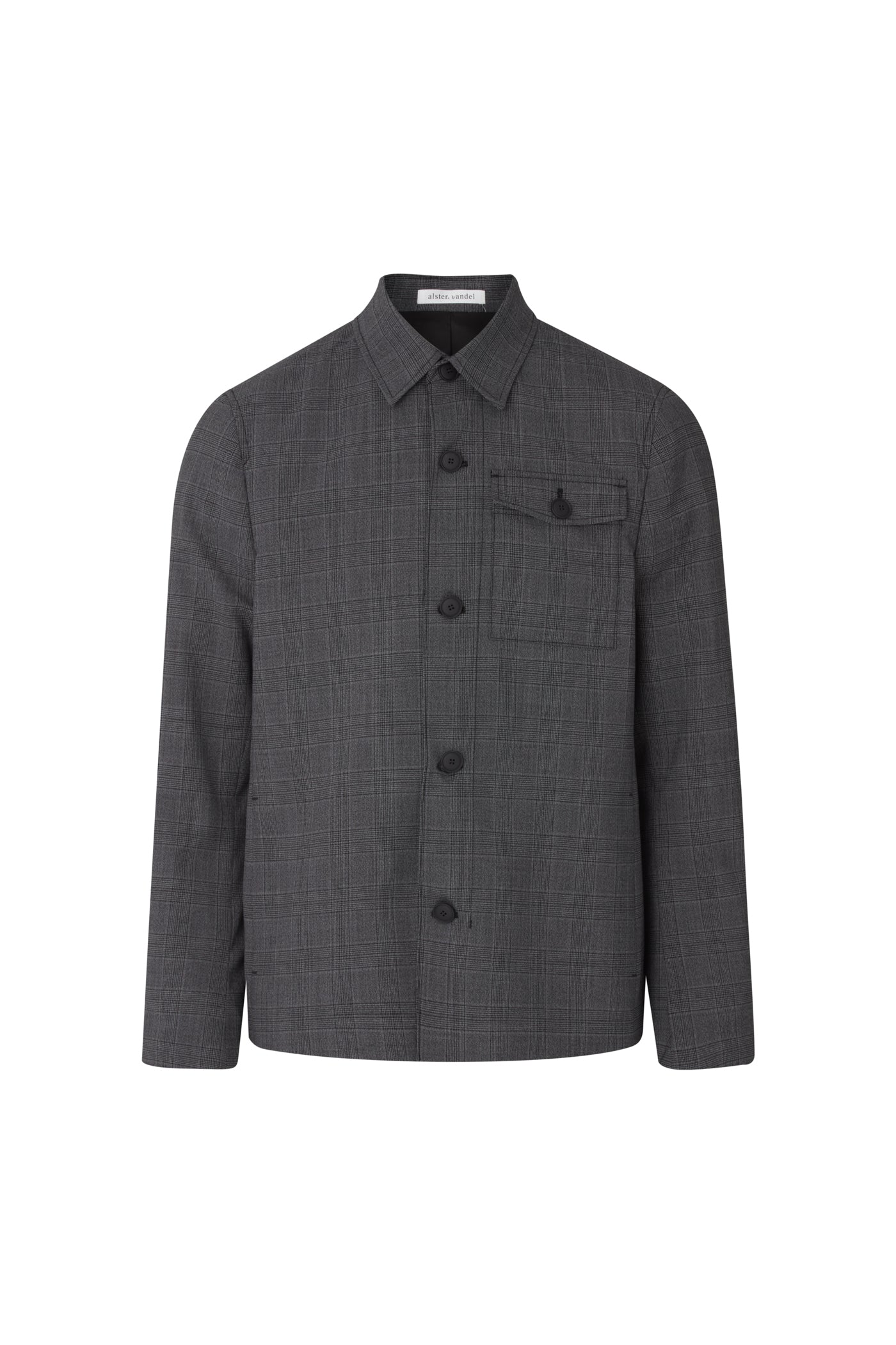 Stone wool check jacket