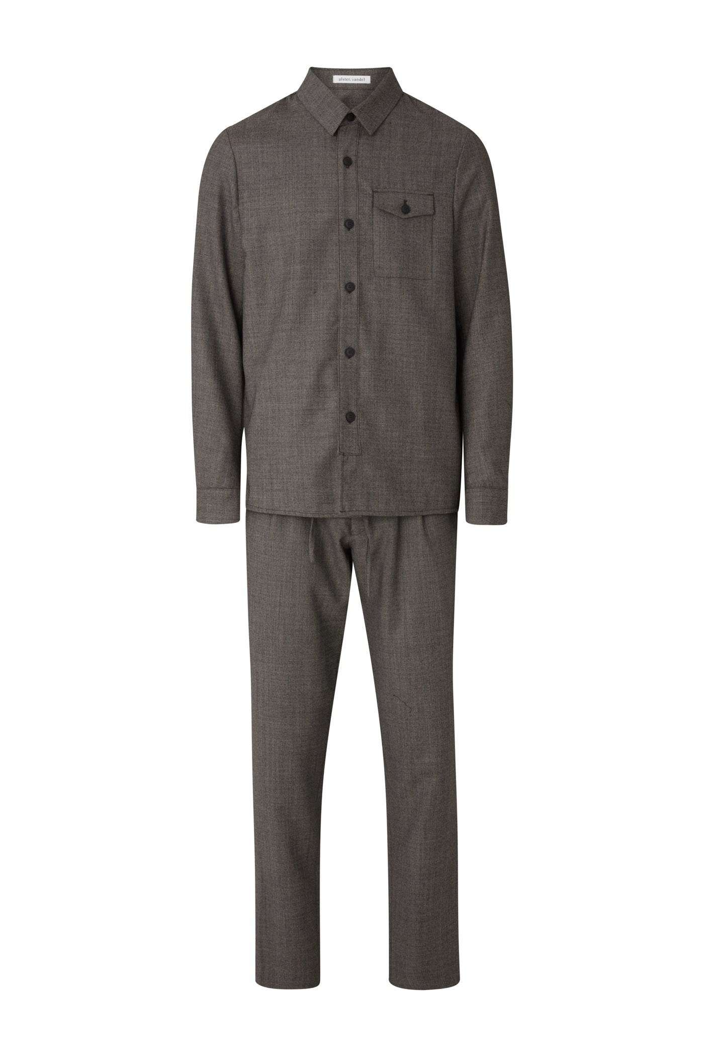 Bodie wool structure overshirt